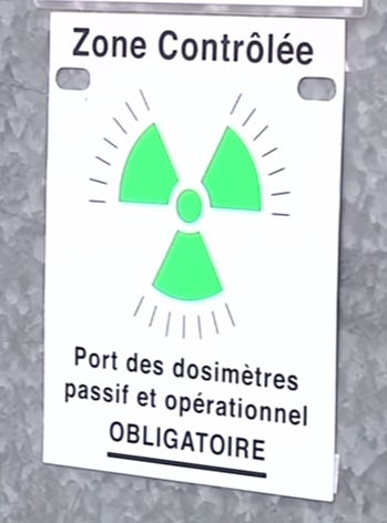 France nuclear power safety sign